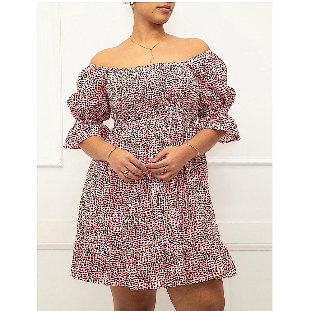 Off-Shoulder Floral Dress